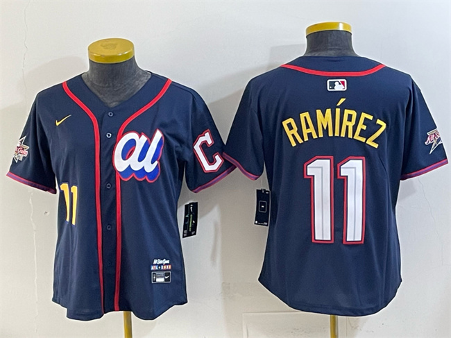 Youth Navy American League #11 José Ramírez 2025 All-Star Edition Limited Stitched Baseball Jersey
